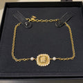 18K Chanel 25K Cube Pearl Choker Necklace
