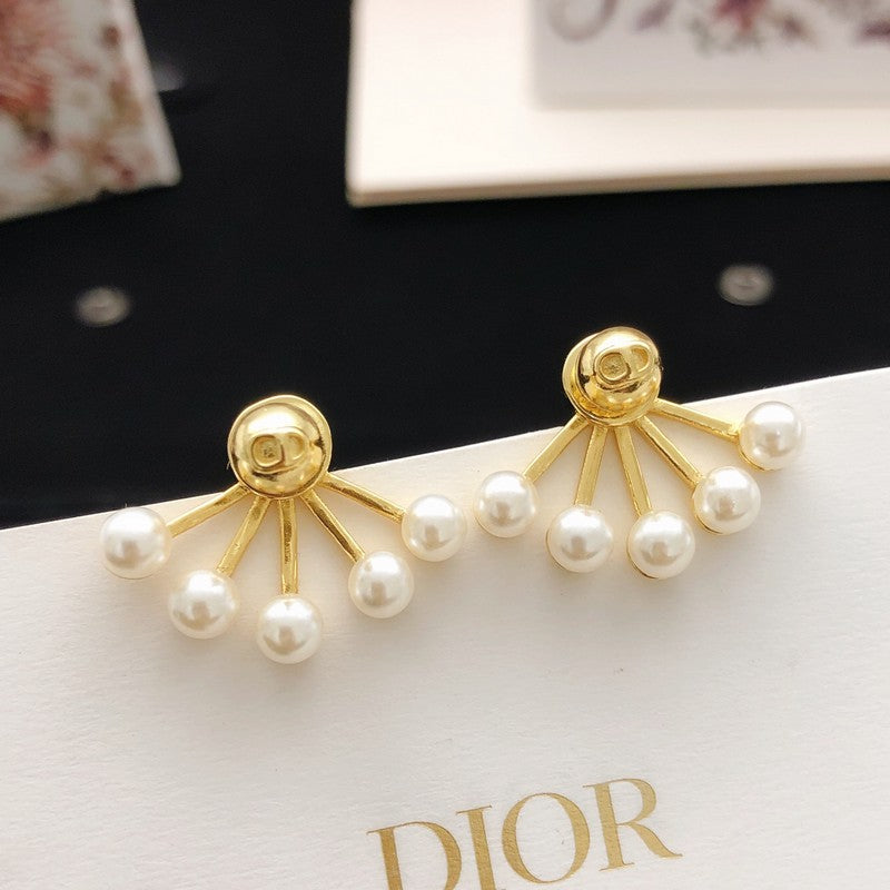 18K Dior Pearls Earrings