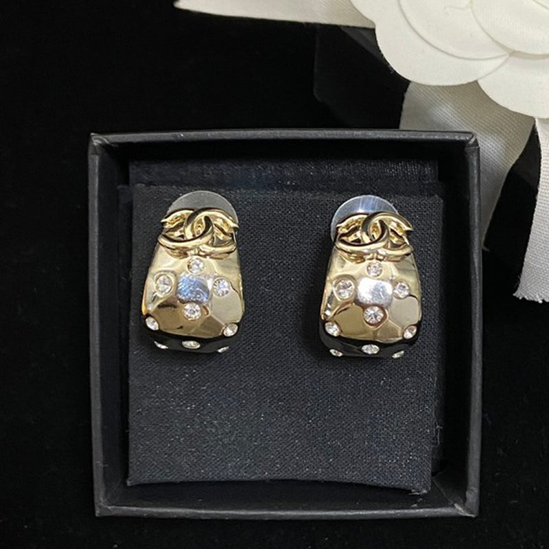 18K Chanel 24C Diamond Earrings