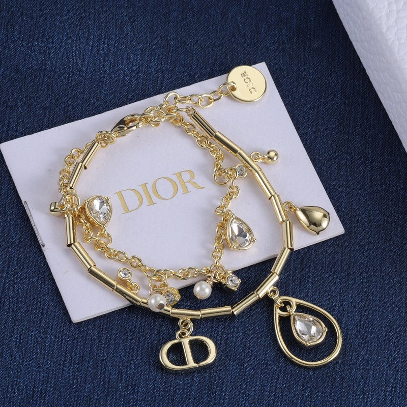 18K Dior Crystal Bracelet