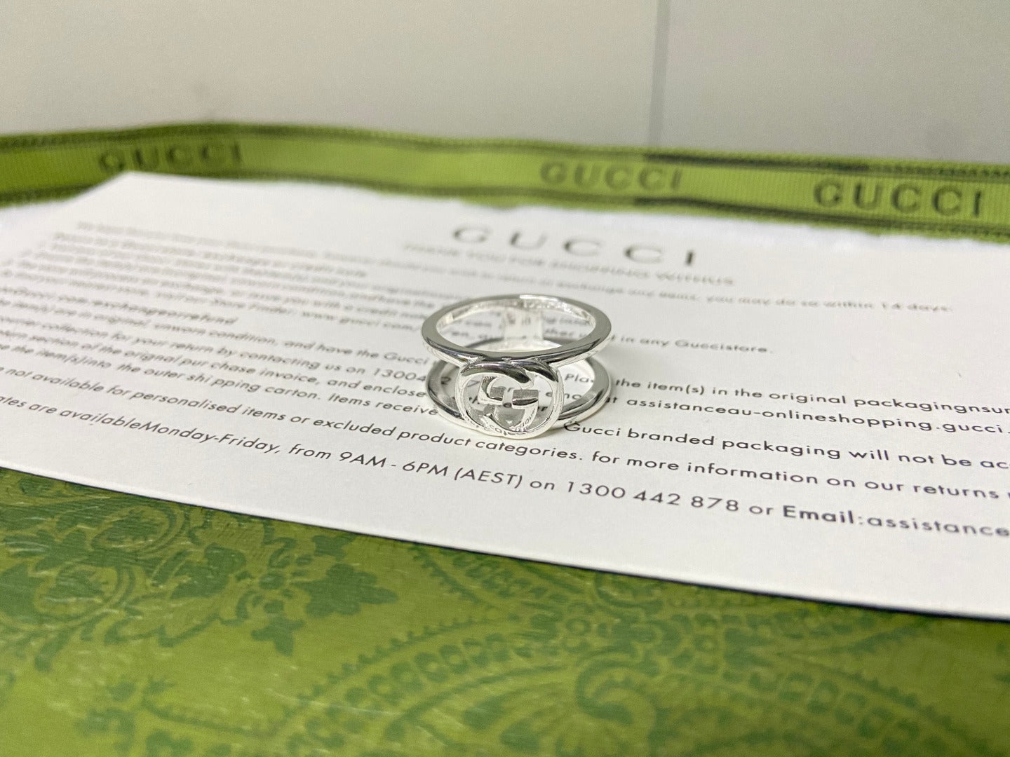 Gucci Interlocking G Wide Open Ring