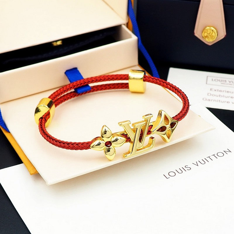 18K Louis Vuitton Monogram Red Gold Bracelet
