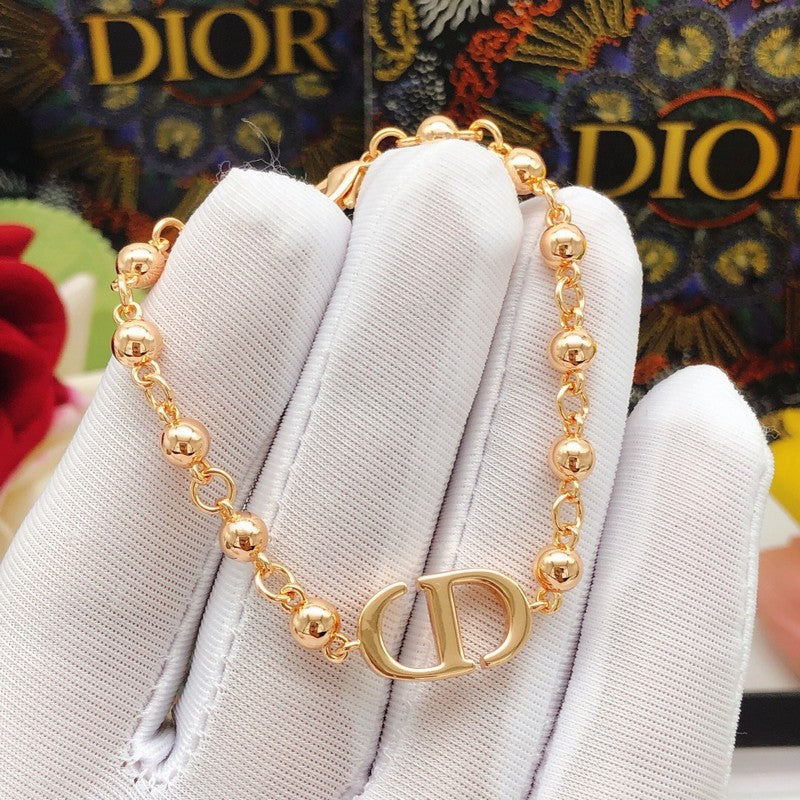 18K Dior Rose Gold Beads Bracelet