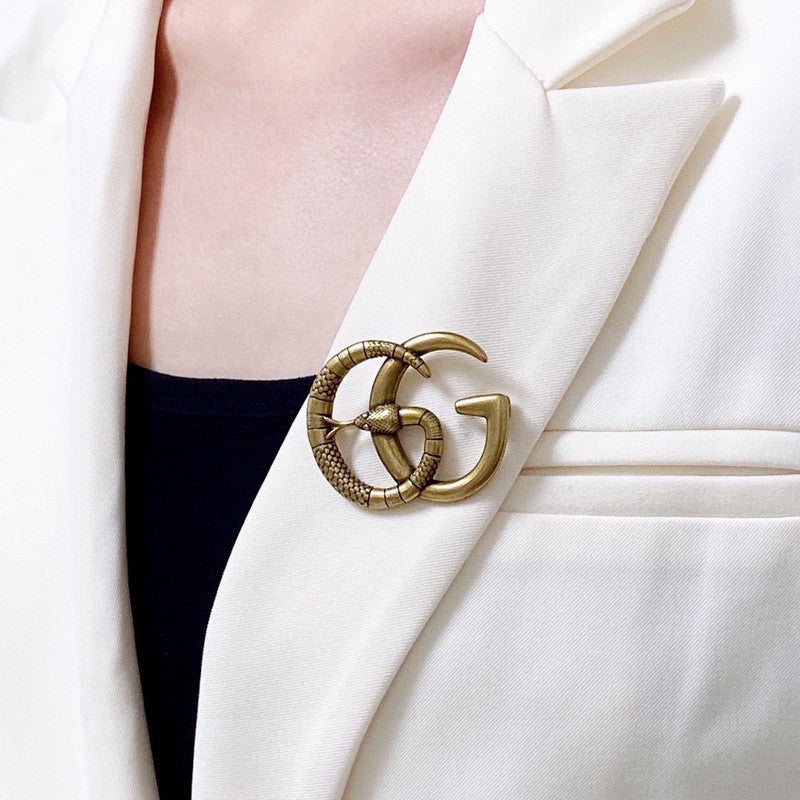 18K Gucci Snake Brooch