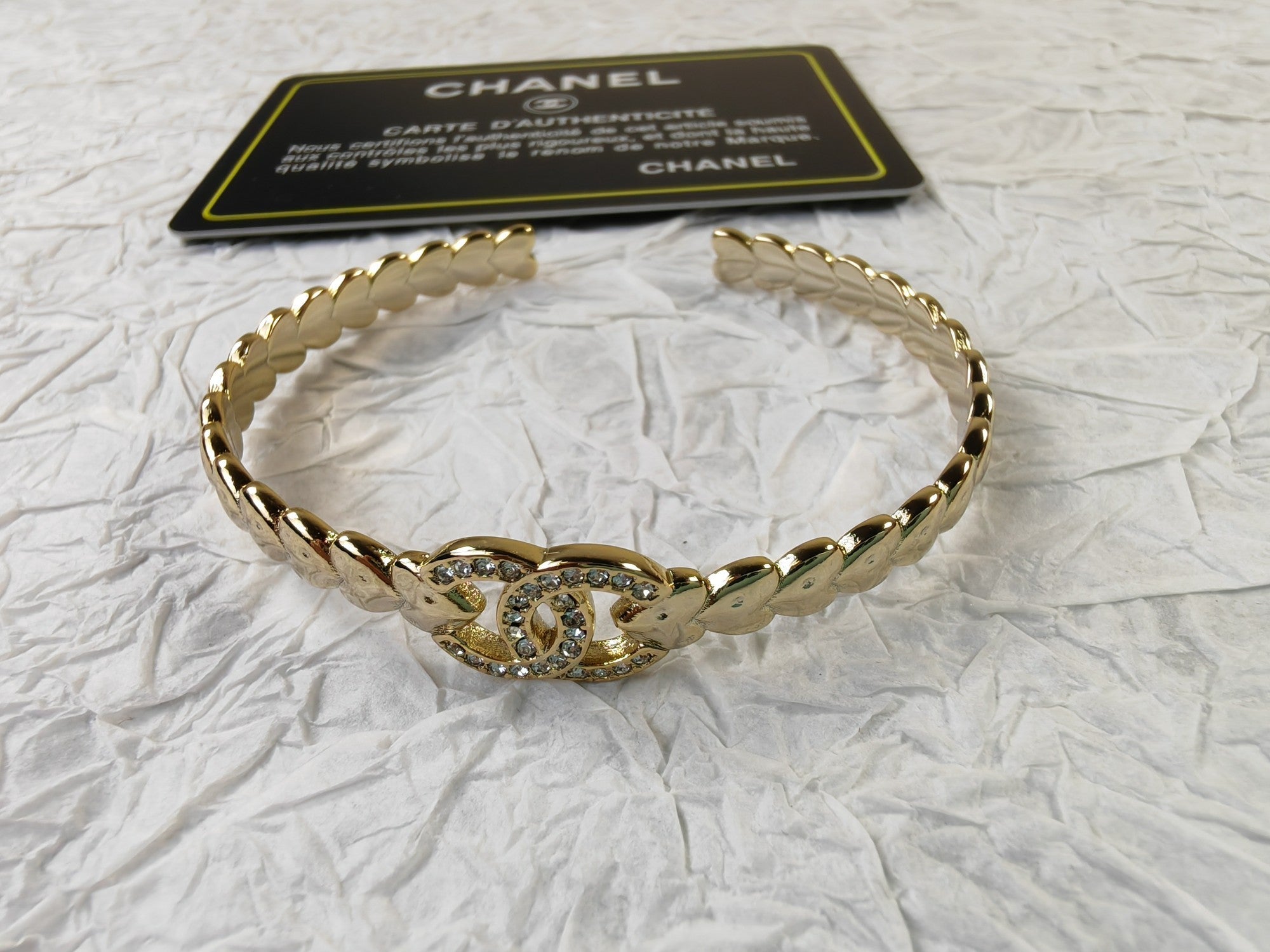 18K Chanel Diamonds Cuff Bracelet