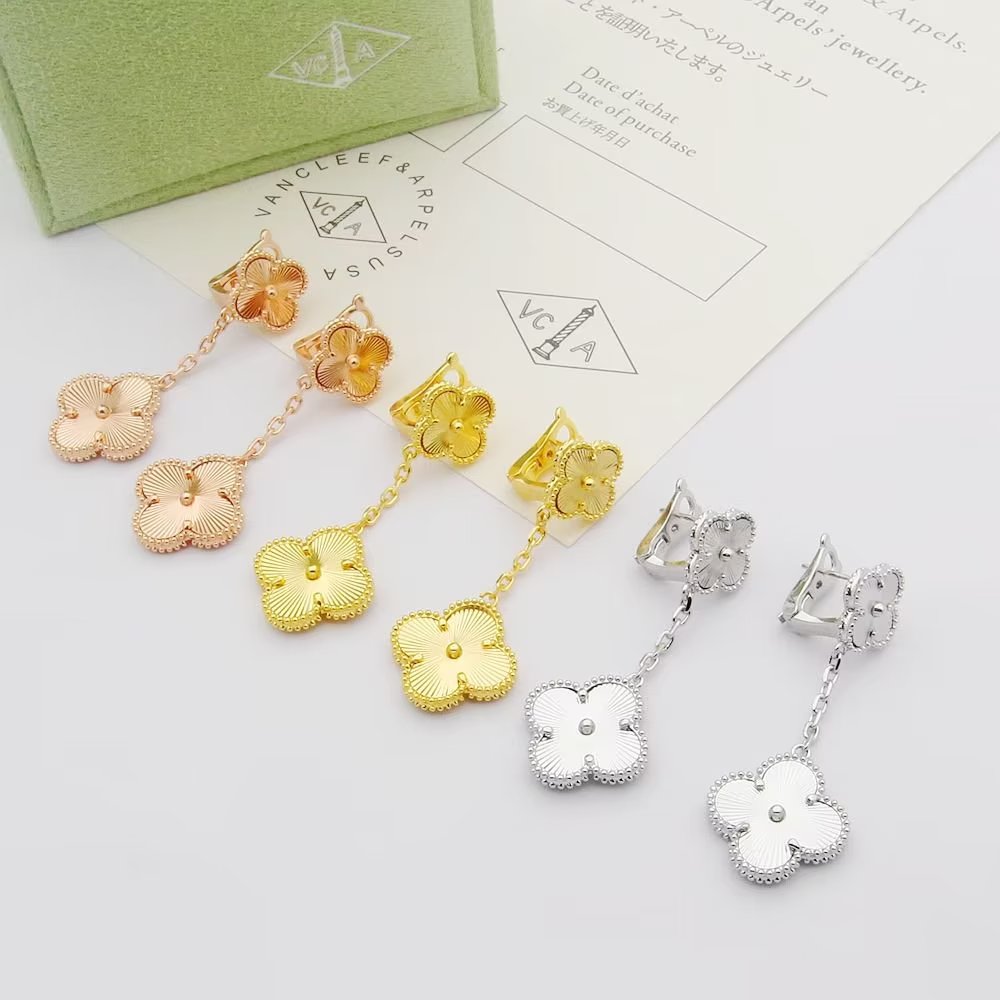 18K Van Cleef & Arpels Magic Alhambra Earclips Earrings