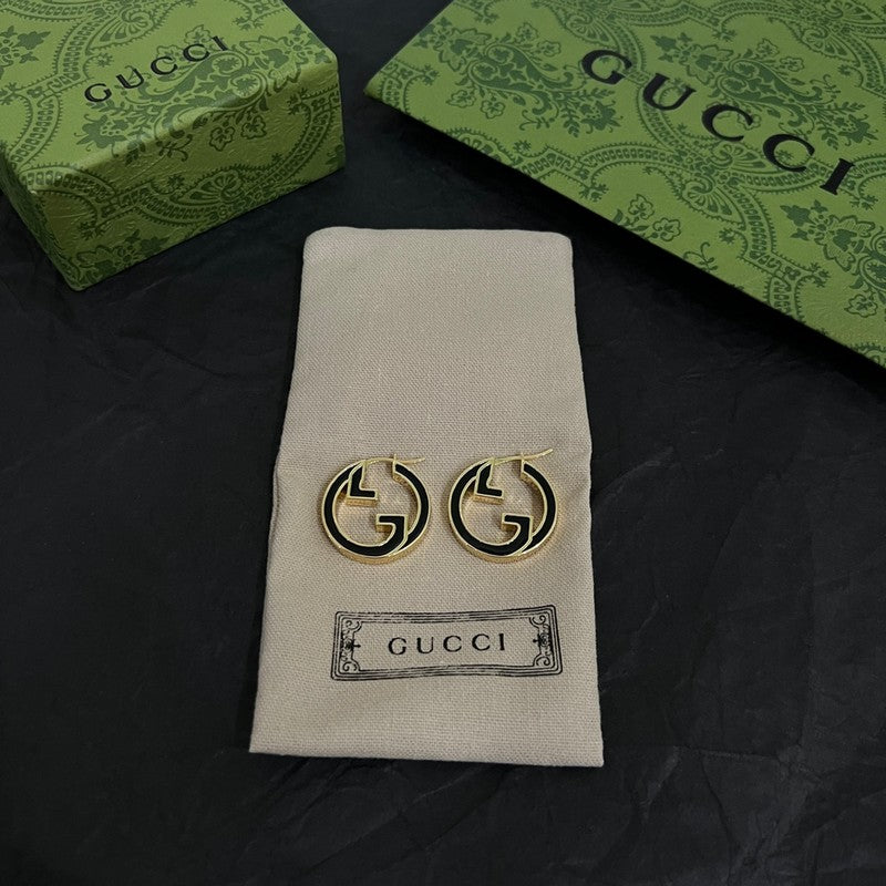 18K Gucci Color Hollow Earrings