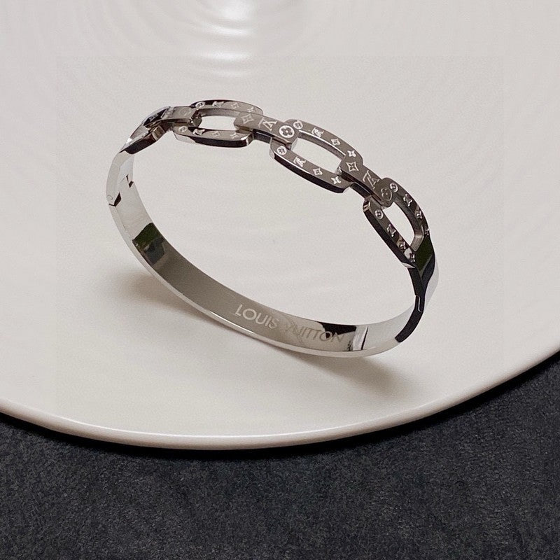 18K Louis Vuitton White Gold Bracelet