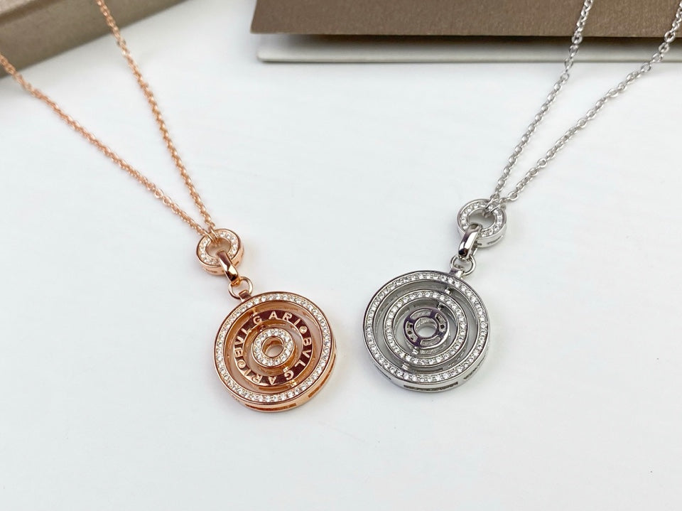 18K BVLGARI BV Cerchi Astrale Diamond Necklace