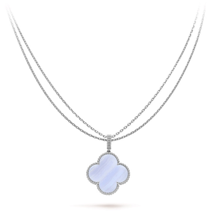 18K Van Cleef & Arpels Magic Alhambra Purple Necklace
