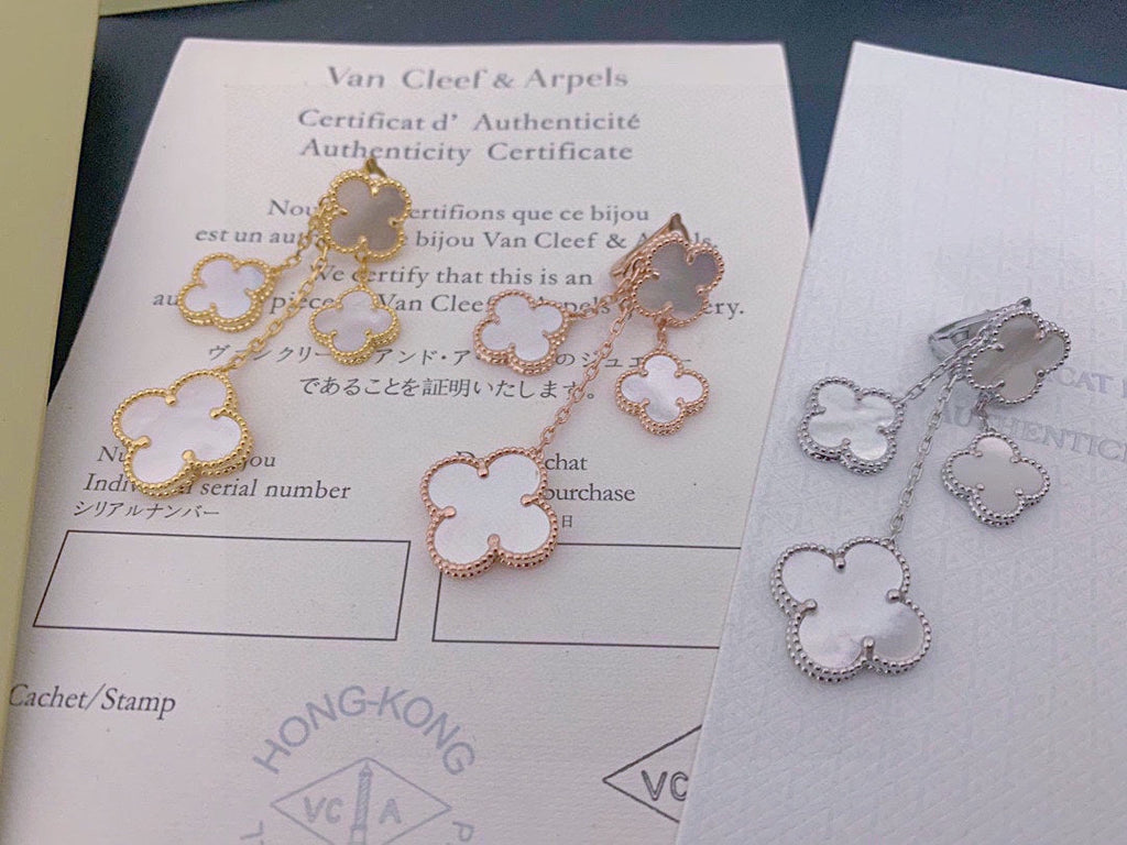 18K Van Cleef & Arpels Magic Alhambra Four Motifs Earrings