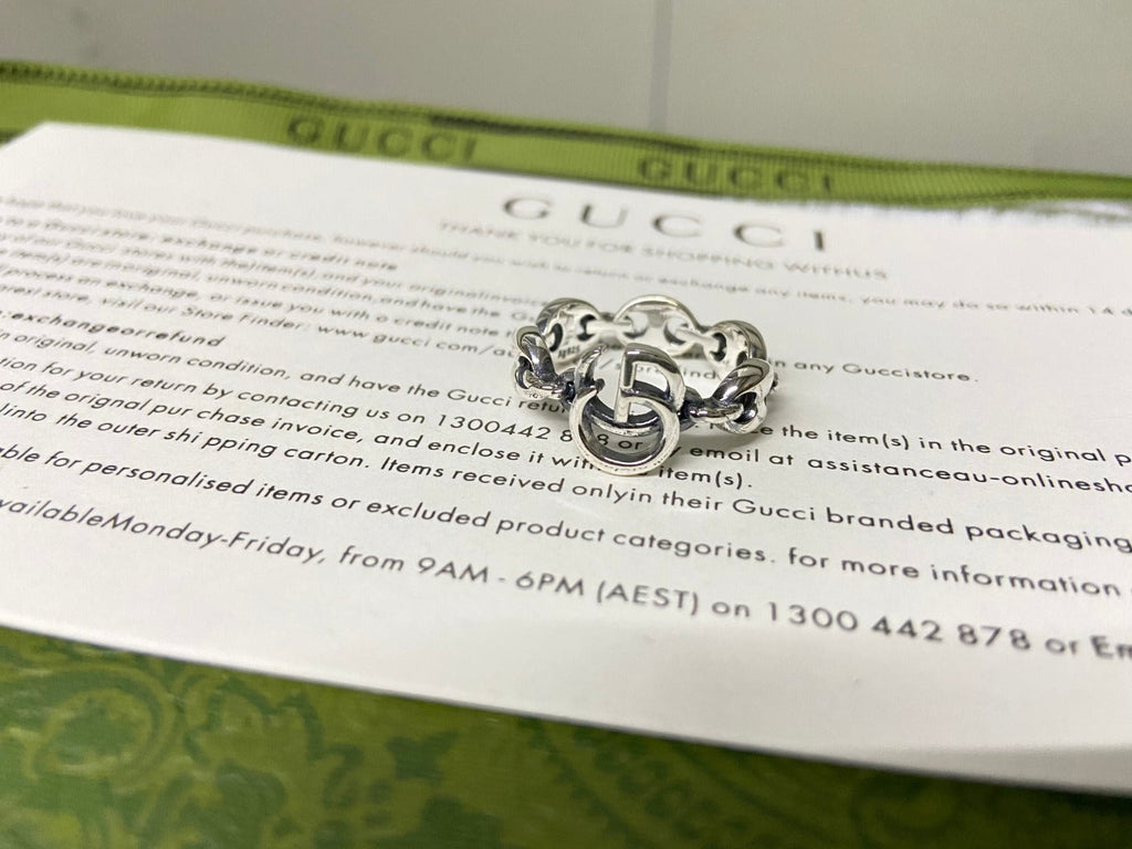Gucci Interlocking G Chain Ring