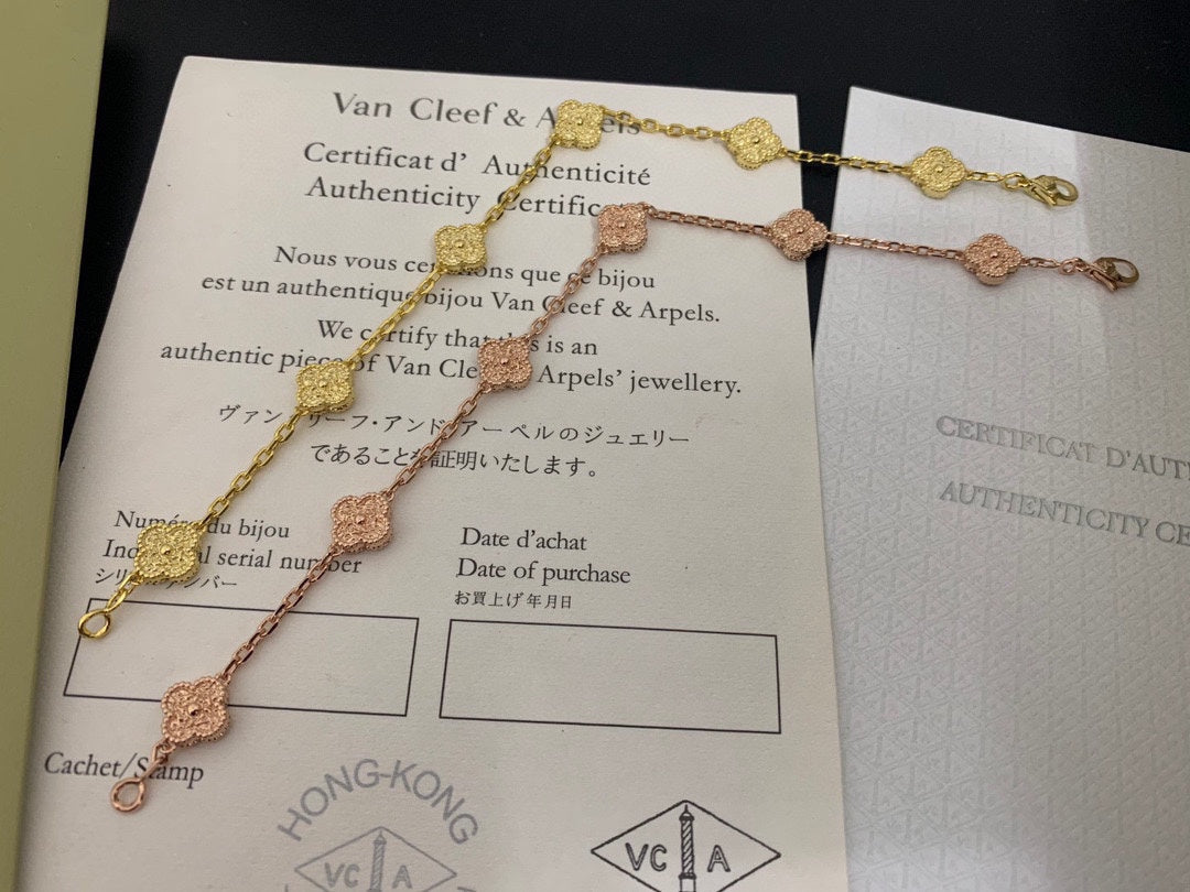 18K Van Cleef & Arpels Sweet Alhambra Six Motifs Bracelet