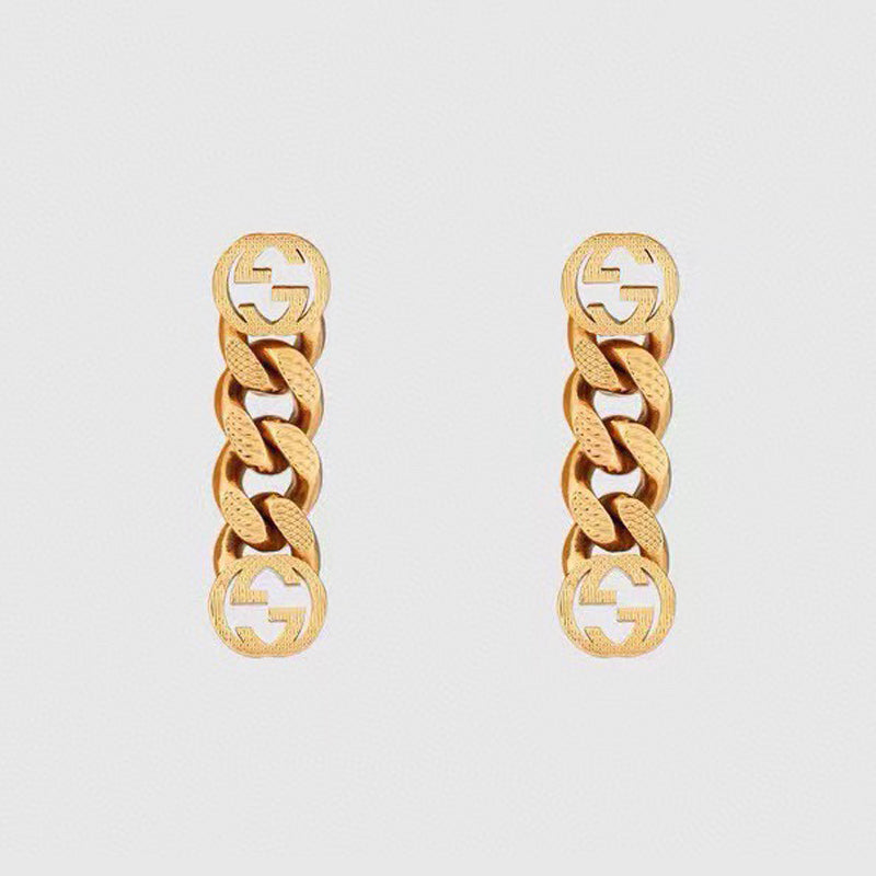 18K Gucci Chain Earrings