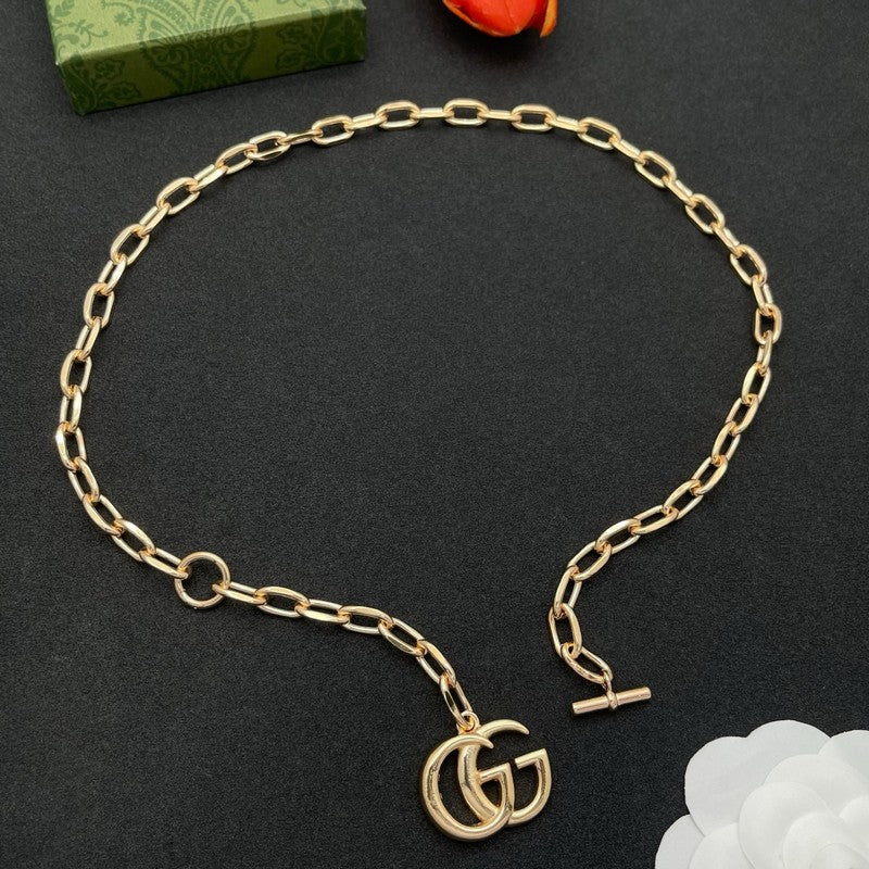 18K Gucci Big Gold Chain Necklace