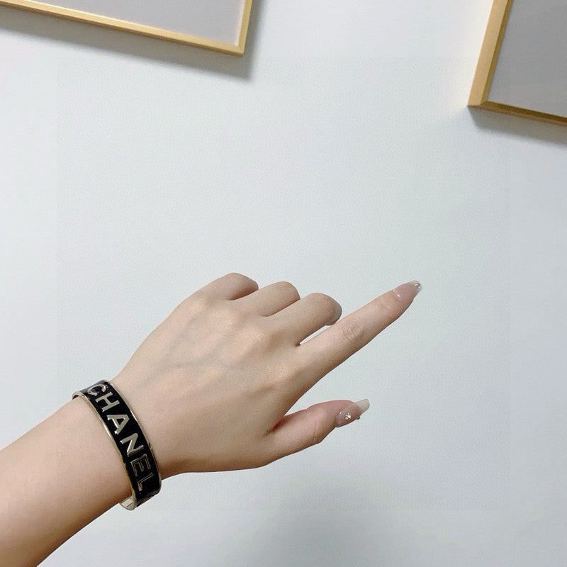 18K Chanel Black & White Gold Bracelet