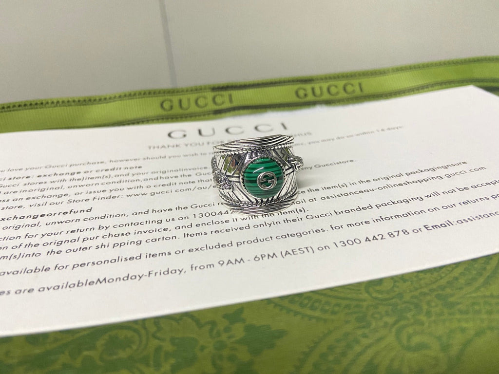 Gucci Garden Snake Interlocking G Ring