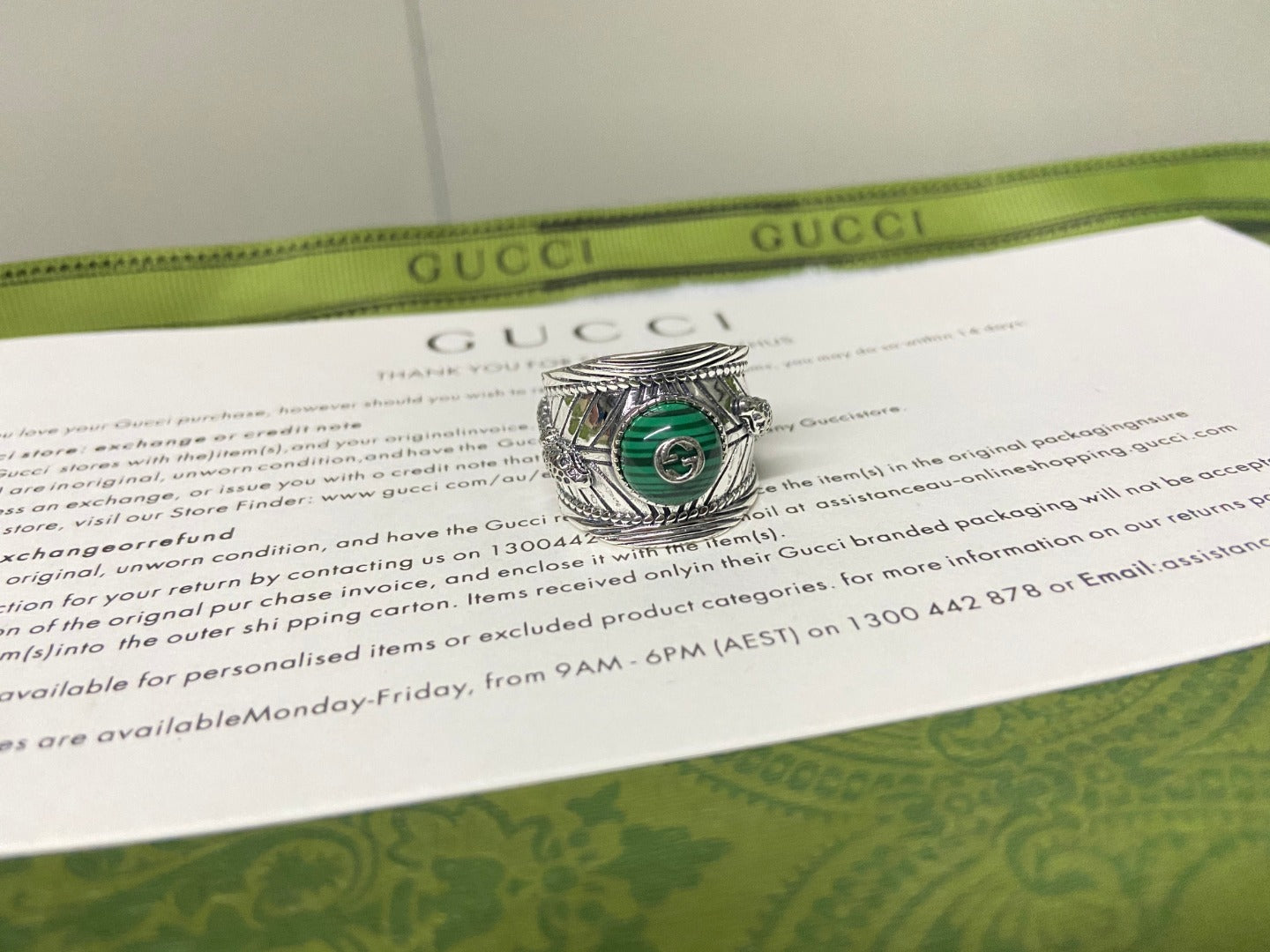 Gucci Garden Snake Interlocking G Ring