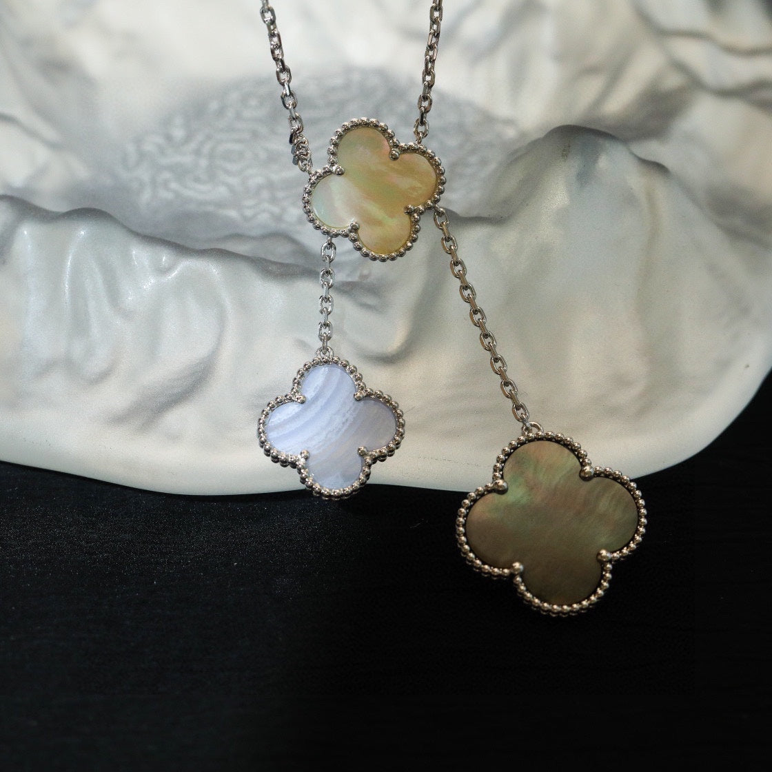 18K Van Cleef & Arpels Magic Alhambra Six Motifs Necklace