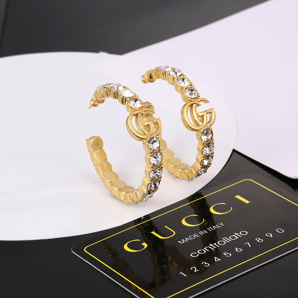 18K Gucci Circle Earrings