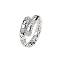 18K BVLGARI BV Serpenti Viper Pave Diamond Ring