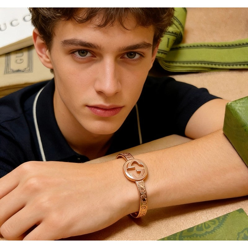 18K Gucci Interlocking G Gold Bracelet