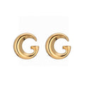 18K Gucci Logo Earrings