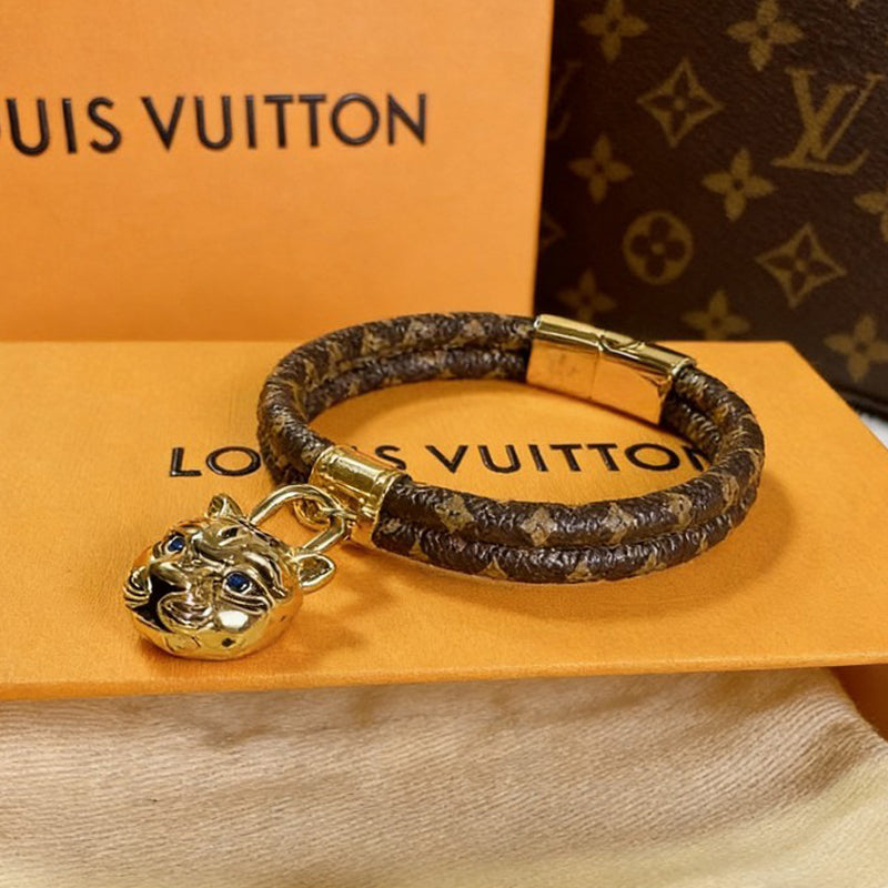 18K Louis Vuitton Tiger Gold Bracelet