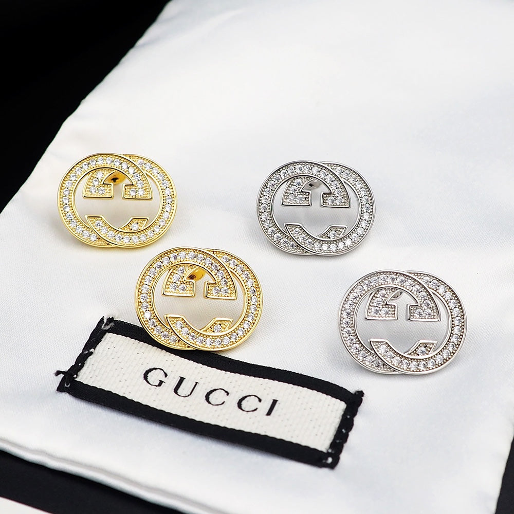 18K Gucci Diamonds Earrings