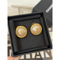 18K Chanel Yellow Gold Pearl Earrings