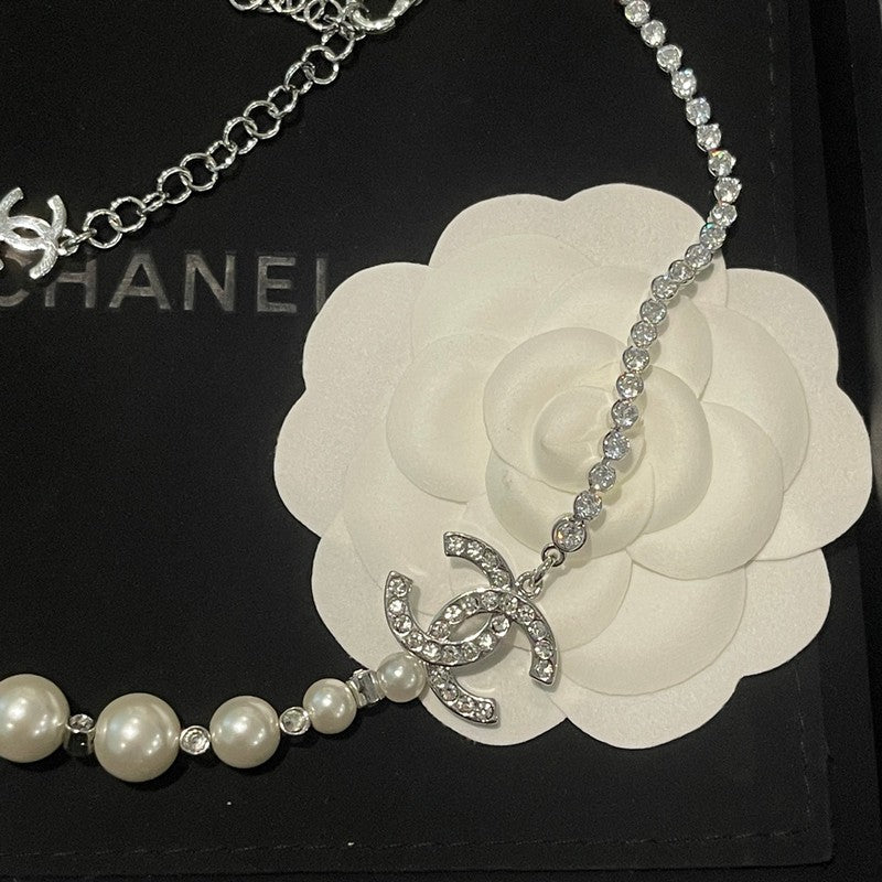 18K Chanel Pearl Chain Necklace
