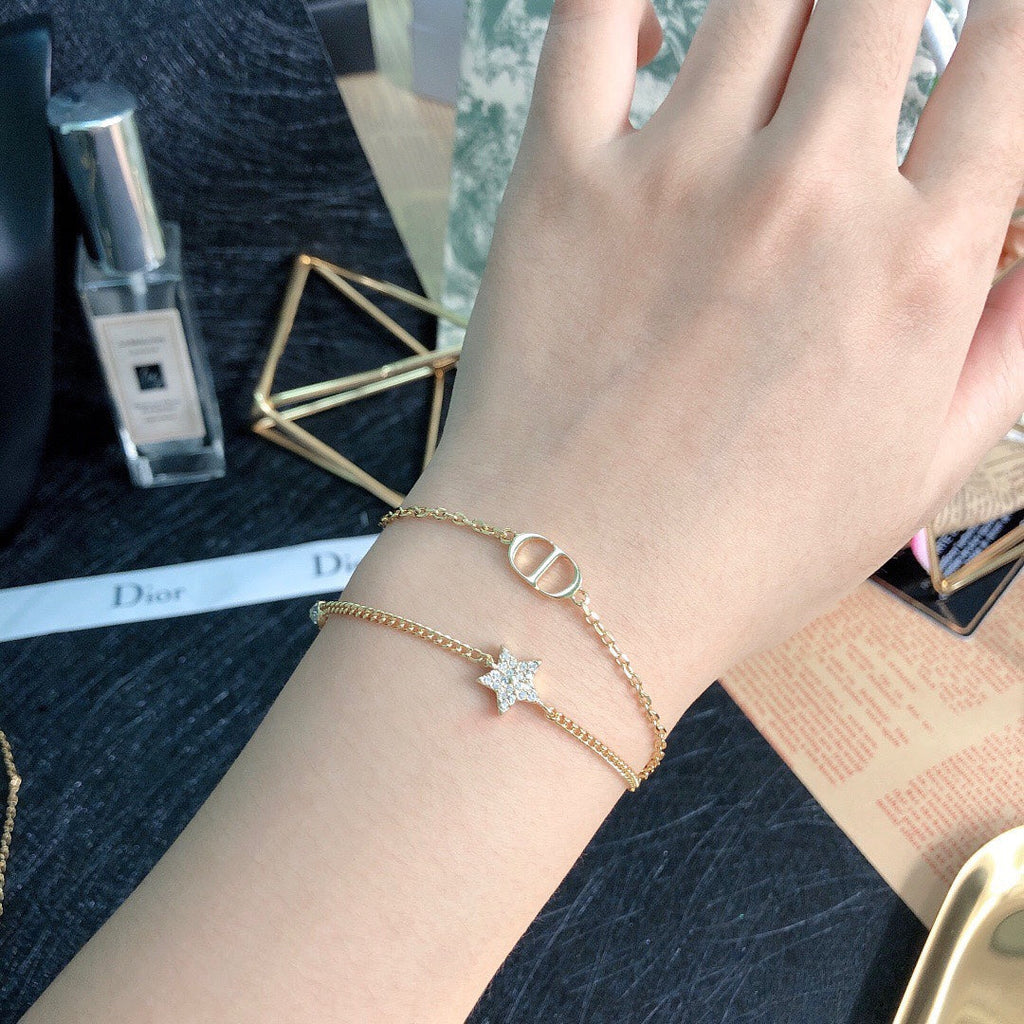18K Dior Star Diamond Bracelet