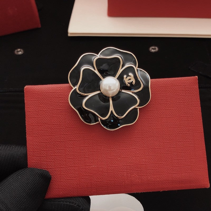 18K Chanel Color Camellia Brooch
