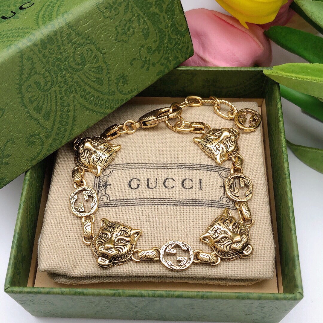 18K Gucci Tiger Bracelet