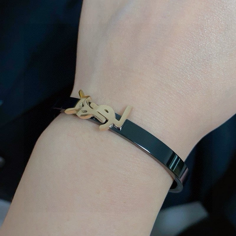 18K YSL Black Gold Bracelet