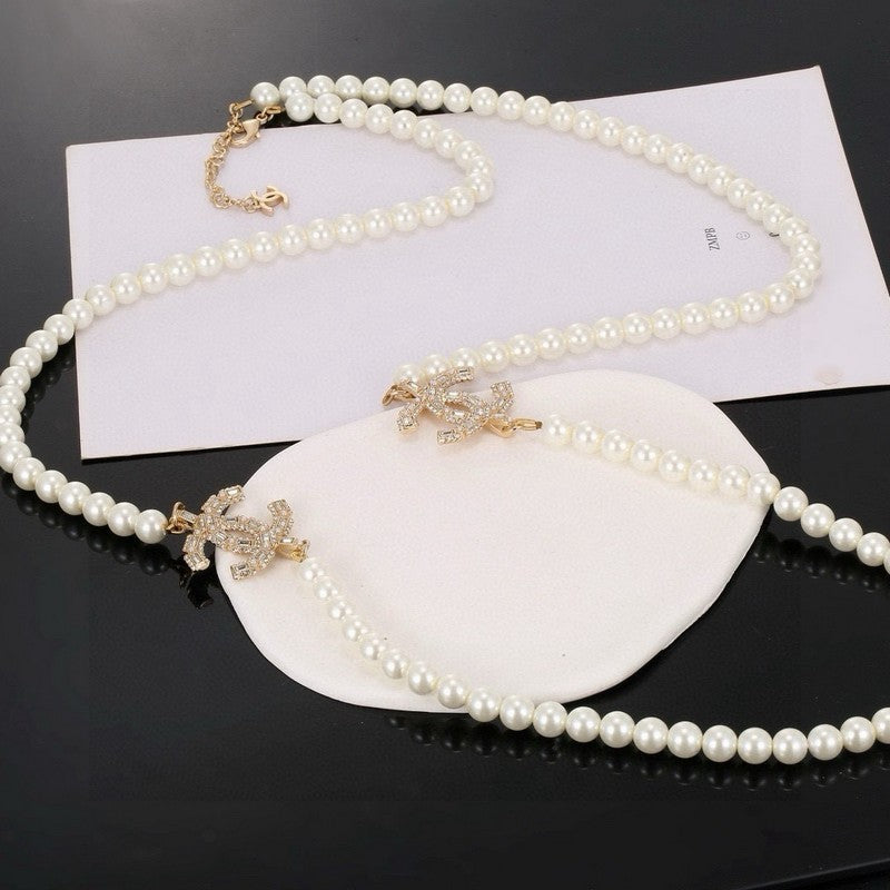 18K Chanel 26C Long Pearl Necklace
