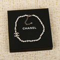 18K Chanel 25B Pearl Chain Necklace