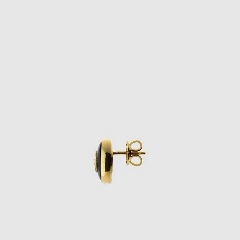 18K Gucci Black Gold Earrings