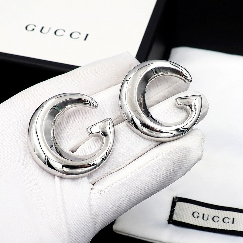 18K Gucci Large Gold Earrings