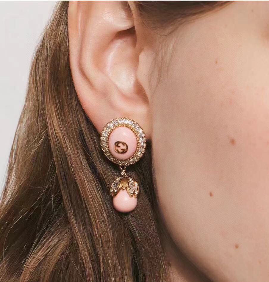 18K Gucci Pearl Earrings