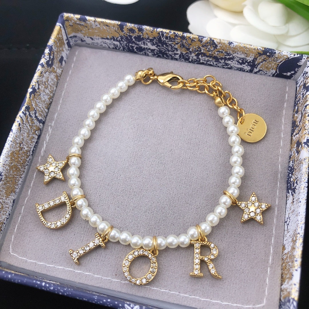 18K Dior Pearl Bracelet