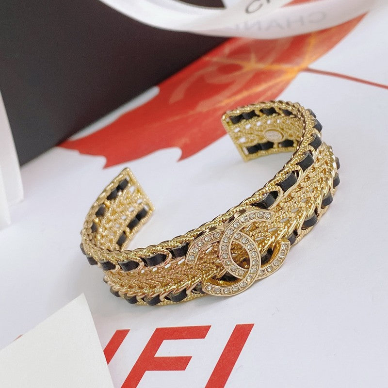 18K Chanel Strass Cuff Bracelet