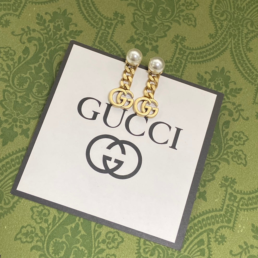 18K Gucci Chain Earrings