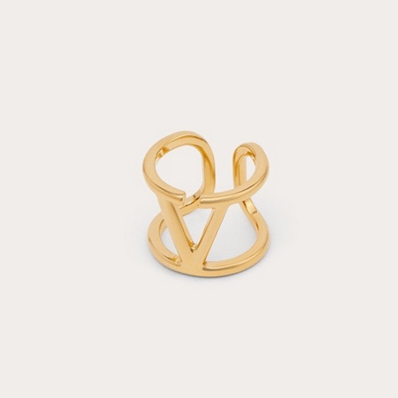 18K Valentino VLogo Signature Gold Ring