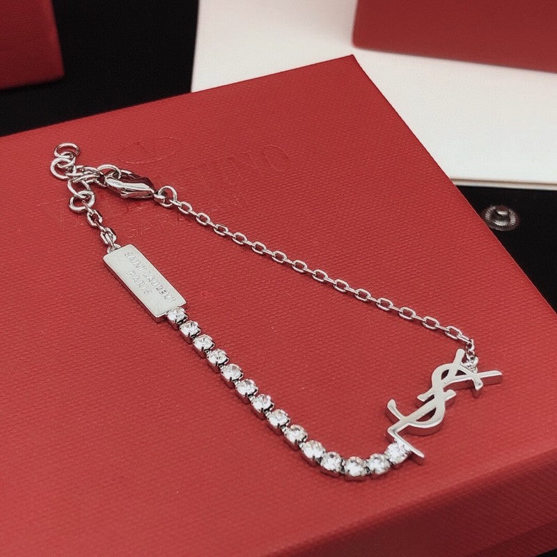 18K YSL Diamond Chain Bracelet