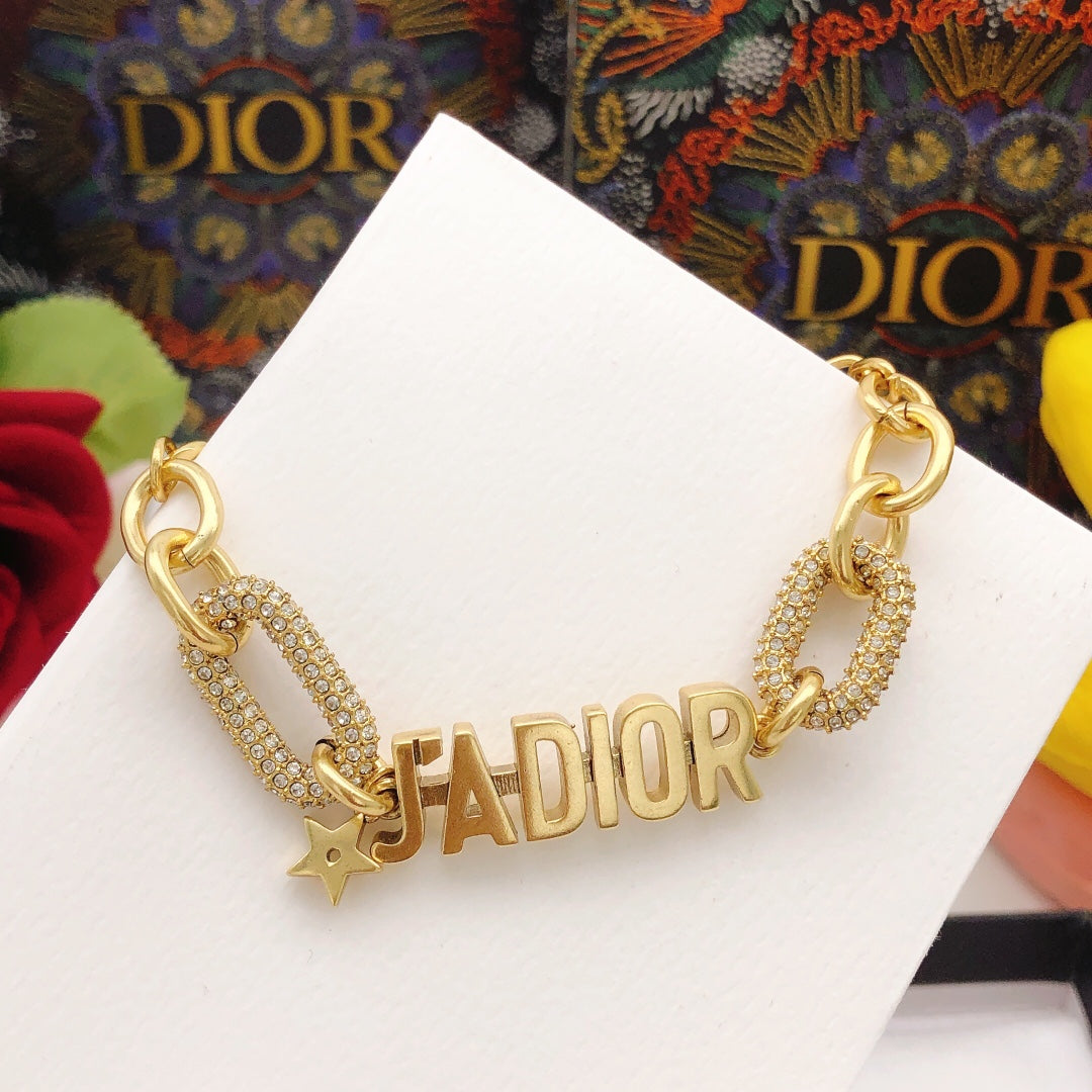 18K Dior J'adior Chain Link Bracelet