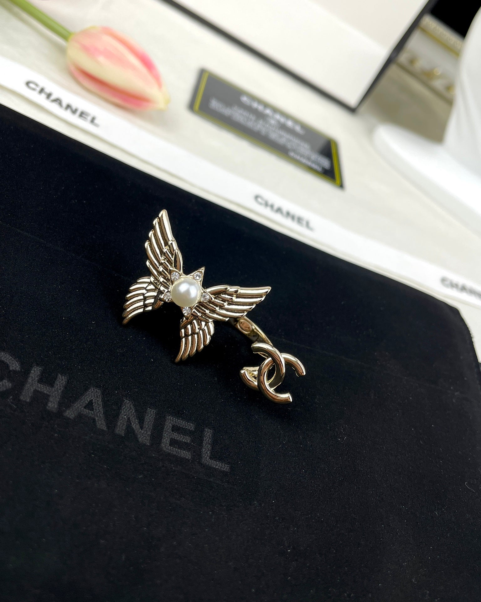 18K Chanel Butterfly Open Ring