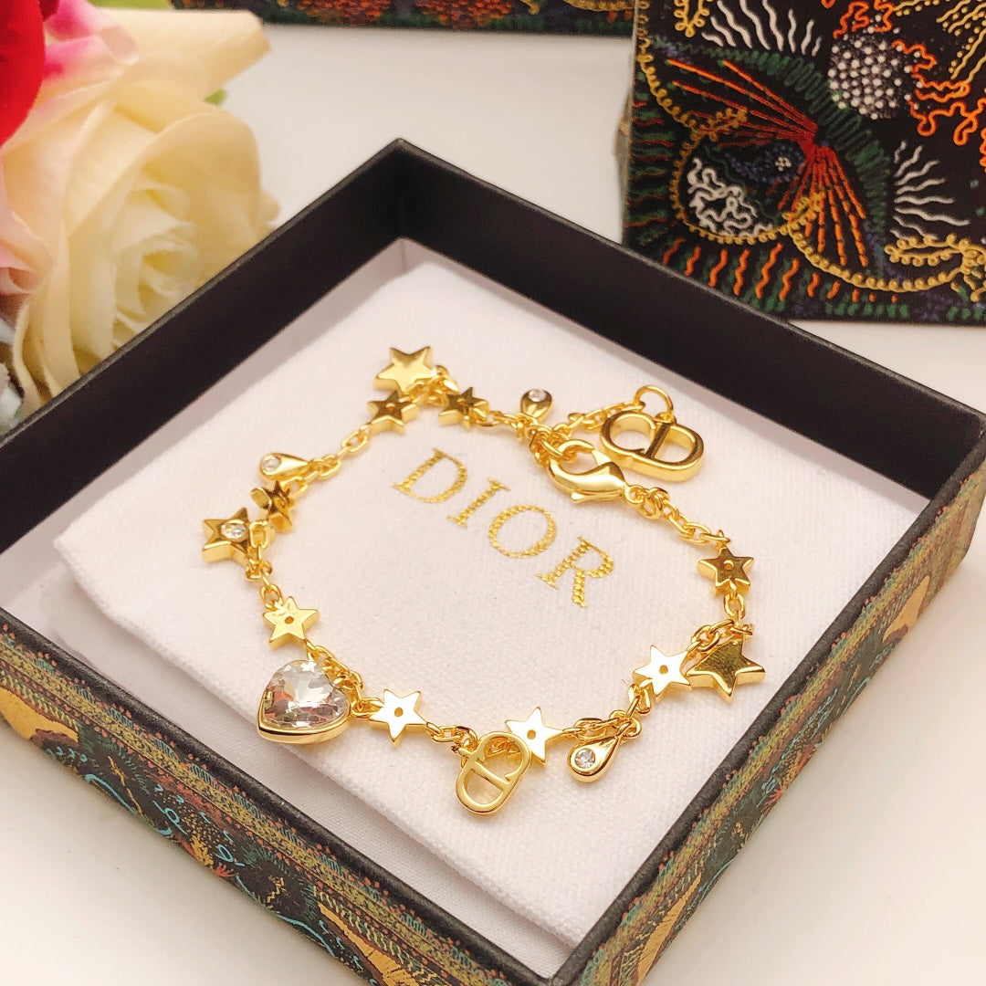 18K Dior Star Crystal Bracelet