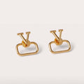 18K Valentino Vlogo Earrings