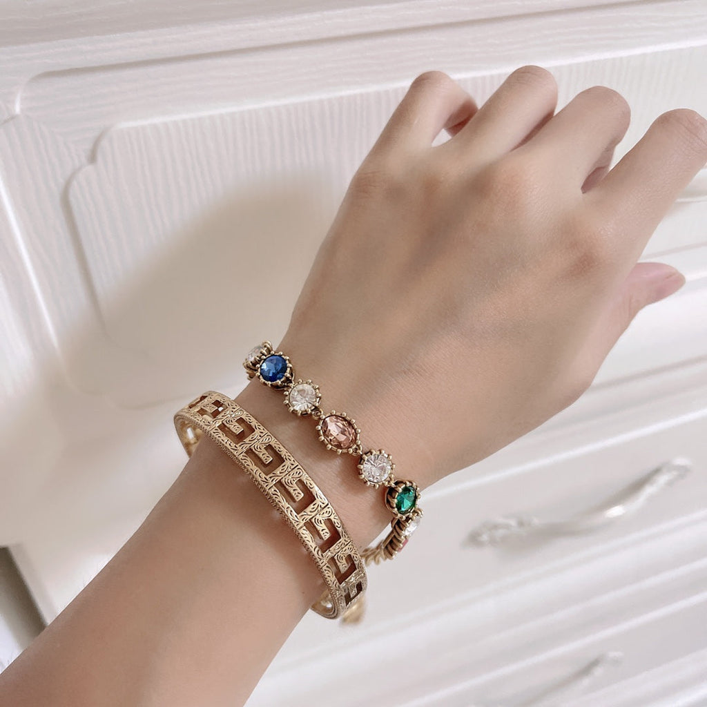 18K Gucci Cube Bracelet
